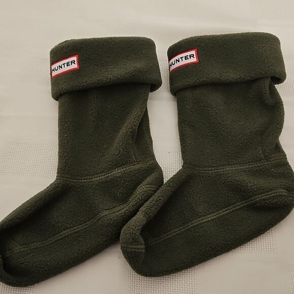 Hunter Kid's Welly Sock Green 11-13 - Picture 2 of 16